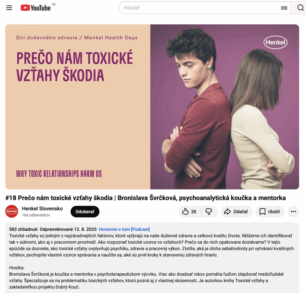 Hovorme o tom – Prečo nám toxické vzťahy škodia